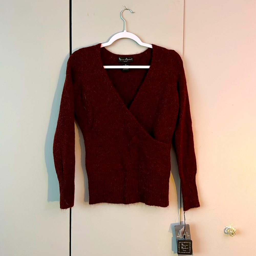 Mercer & Madison Petite Cross-over Sweater - new with tags